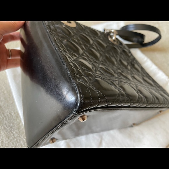 Christian Dior Medium Lady Bag w/ Strap & dust bag - Picture 8 of 15